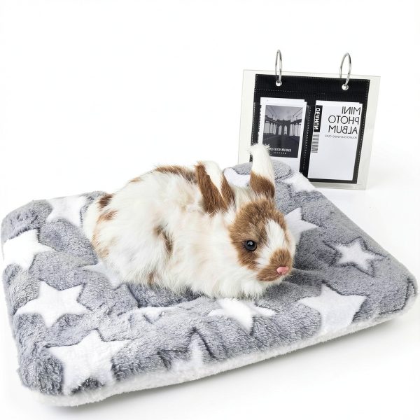 Catadog Small Animal Bed Soft Coral Fleece Washable Pet-1