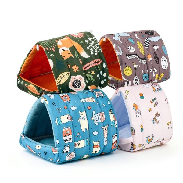 Cinnvoice Guinea Pig Bed House Cozy Washable Small Pet-3