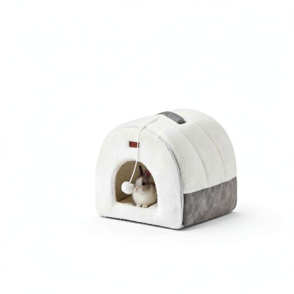 Apollo Foldable Cat Cave Bed Machine Washable Pet Supplies-6