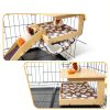 DCIAER Guinea Pig Hideout Wooden House with Hammock-1