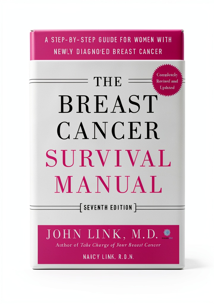 'Breast Cancer Book cover displayed on a Kindle device'
