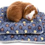 Amakunft Fleece Pet Mat Cozy Washable Small Animal Bed-0