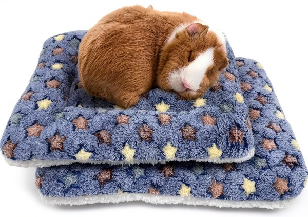 Amakunft Fleece Pet Mat Cozy Washable Small Animal Bed-0
