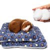 Amakunft Fleece Pet Mat Cozy Washable Small Animal Bed-1