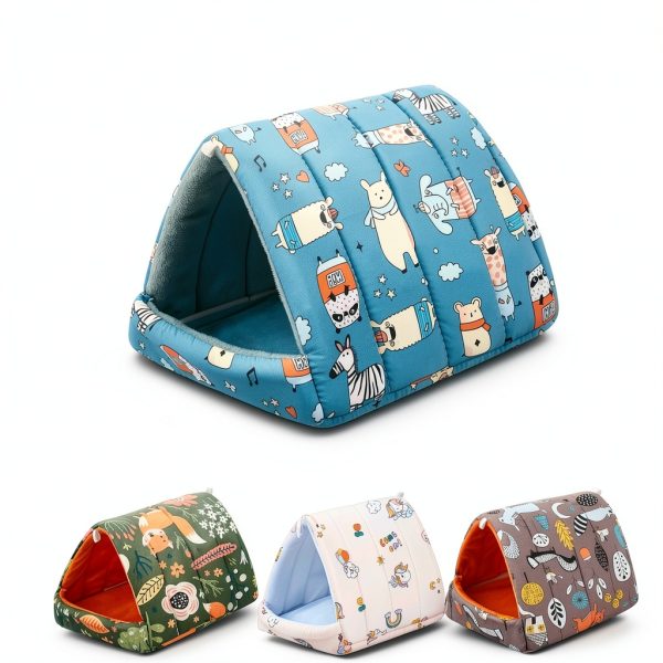 Cinnvoice Guinea Pig Bed House Cozy Washable Small Pet-1