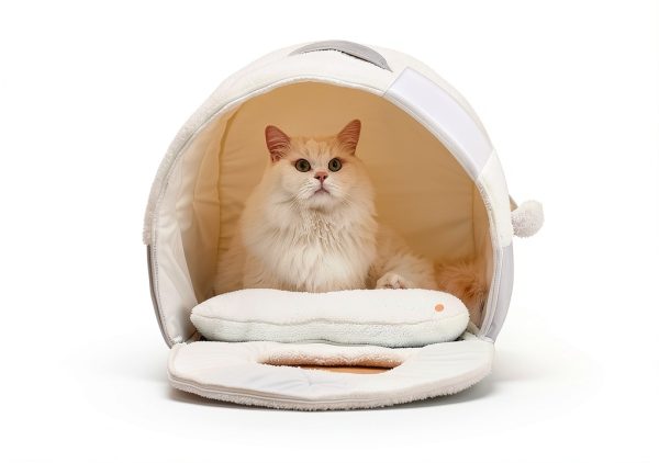 Apollo Foldable Cat Cave Bed Machine Washable Pet Supplies-4