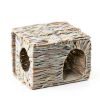 Wuweot Small Animal Grass House 2 Pack Handcrafted-5