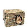 Wuweot Small Animal Grass House 2 Pack Handcrafted-2