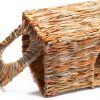 Wuweot Small Animal Grass House 2 Pack Handcrafted-6