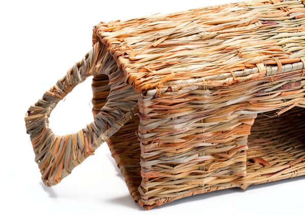 Wuweot Small Animal Grass House 2 Pack Handcrafted-6