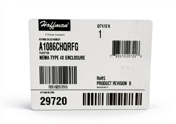 NEW HOFFMAN A1086CHQRFG NEMA TYPE 4X 10X8X6 IN ELECTRICAL ENCLOSURE D416452-8