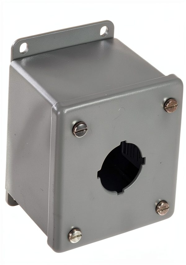 Hoffman E1PB steel gray enclosure for 30.5 mm pushbutton-0