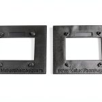 Enclosure Bezel 1.3" OLED 128x64 by Maker Chamber Black Pair-0