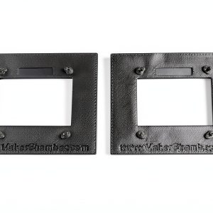 Enclosure Bezel 1.3" OLED 128x64 by Maker Chamber Black Pair-0