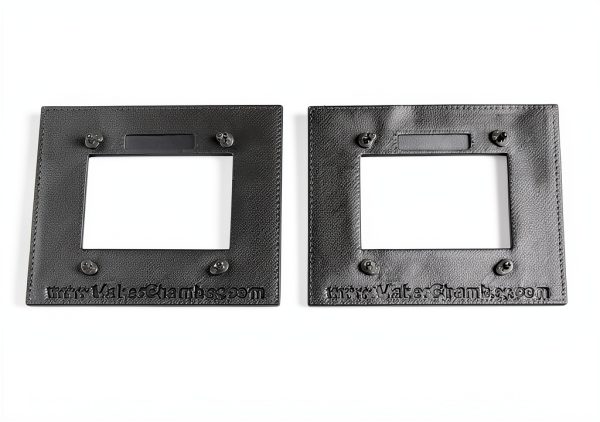 Enclosure Bezel 1.3" OLED 128x64 by Maker Chamber Black Pair-0